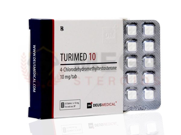 TURIMED 10 (Turinabol) - 50 tabletas de 10 mg - DEUS-MEDICAL